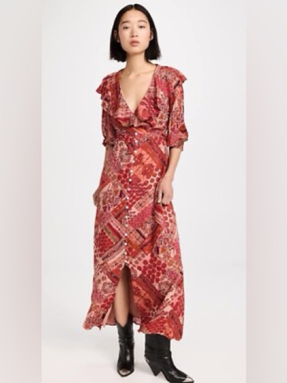 Free people Lennon maxi dress size medium